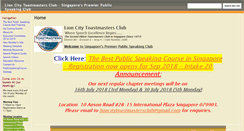 Desktop Screenshot of lioncitytoastmastersclub.com